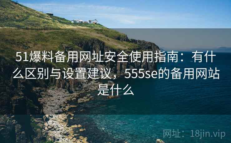 51爆料备用网址安全使用指南：有什么区别与设置建议，555se的备用网站是什么